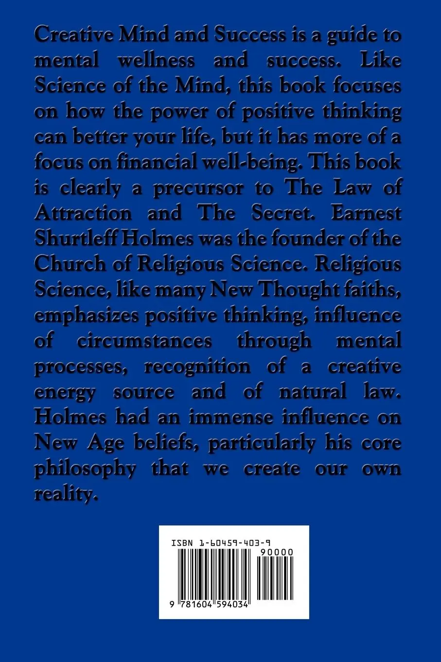 Rückseite: 9781604594034 | Creative Mind and Success | Ernest Holmes (u. a.) | Taschenbuch | 2008