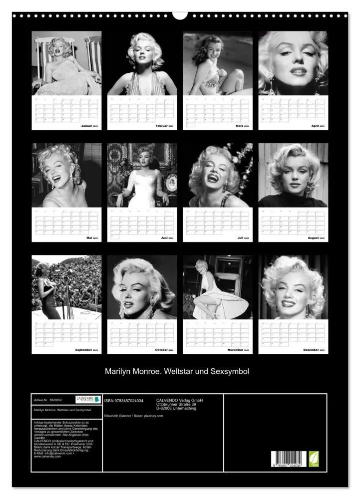 Bild: 9783457024034 | Marilyn Monroe. Weltstar und Sexsymbol (Wandkalender 2025 DIN A2...