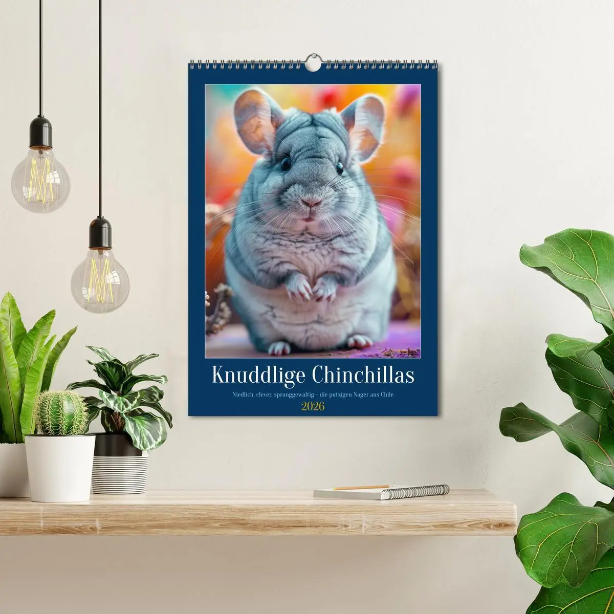 Bild: 9783457264034 | Knuddlige Chinchillas (Wandkalender 2026 DIN A3 hoch), CALVENDO...