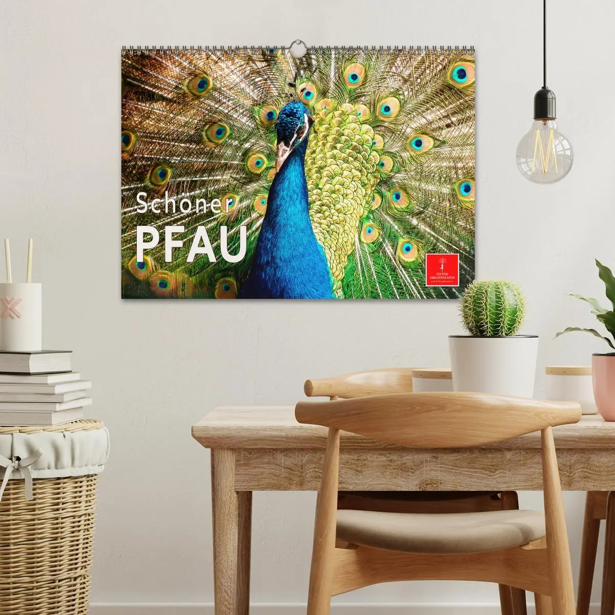 Bild: 9783457574034 | Schöner Pfau (Wandkalender 2026 DIN A3 quer), CALVENDO Monatskalender