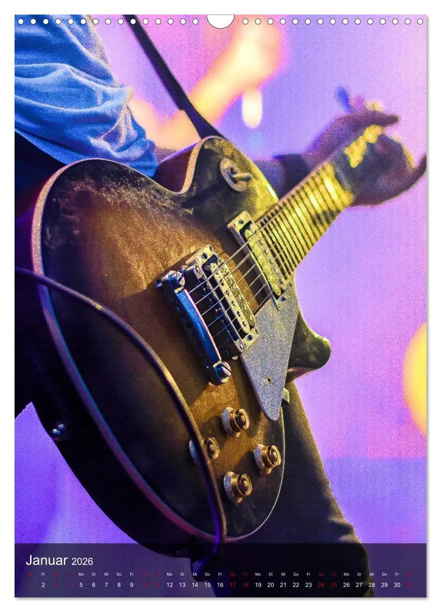 Bild: 9783516354034 | Rockgitarren in Concert (Wandkalender 2026 DIN A3 hoch), CALVENDO...