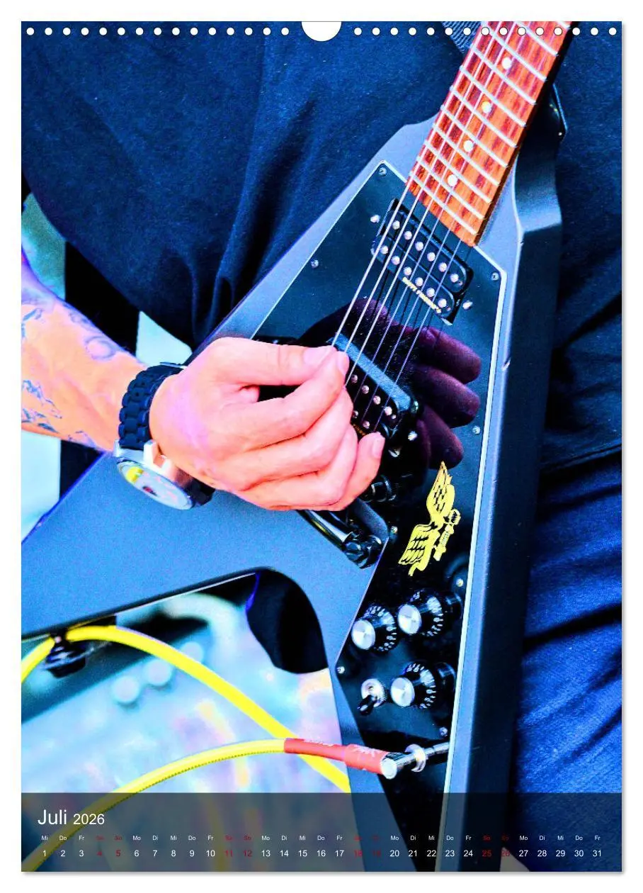 Bild: 9783516354034 | Rockgitarren in Concert (Wandkalender 2026 DIN A3 hoch), CALVENDO...