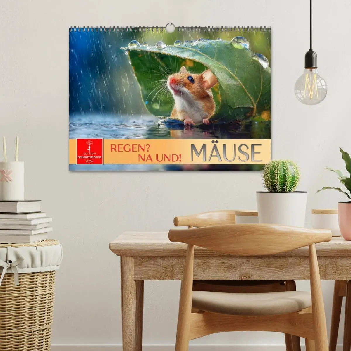 Bild: 9783516594034 | Regen? Na und! Mäuse (Wandkalender 2026 DIN A3 quer), CALVENDO...
