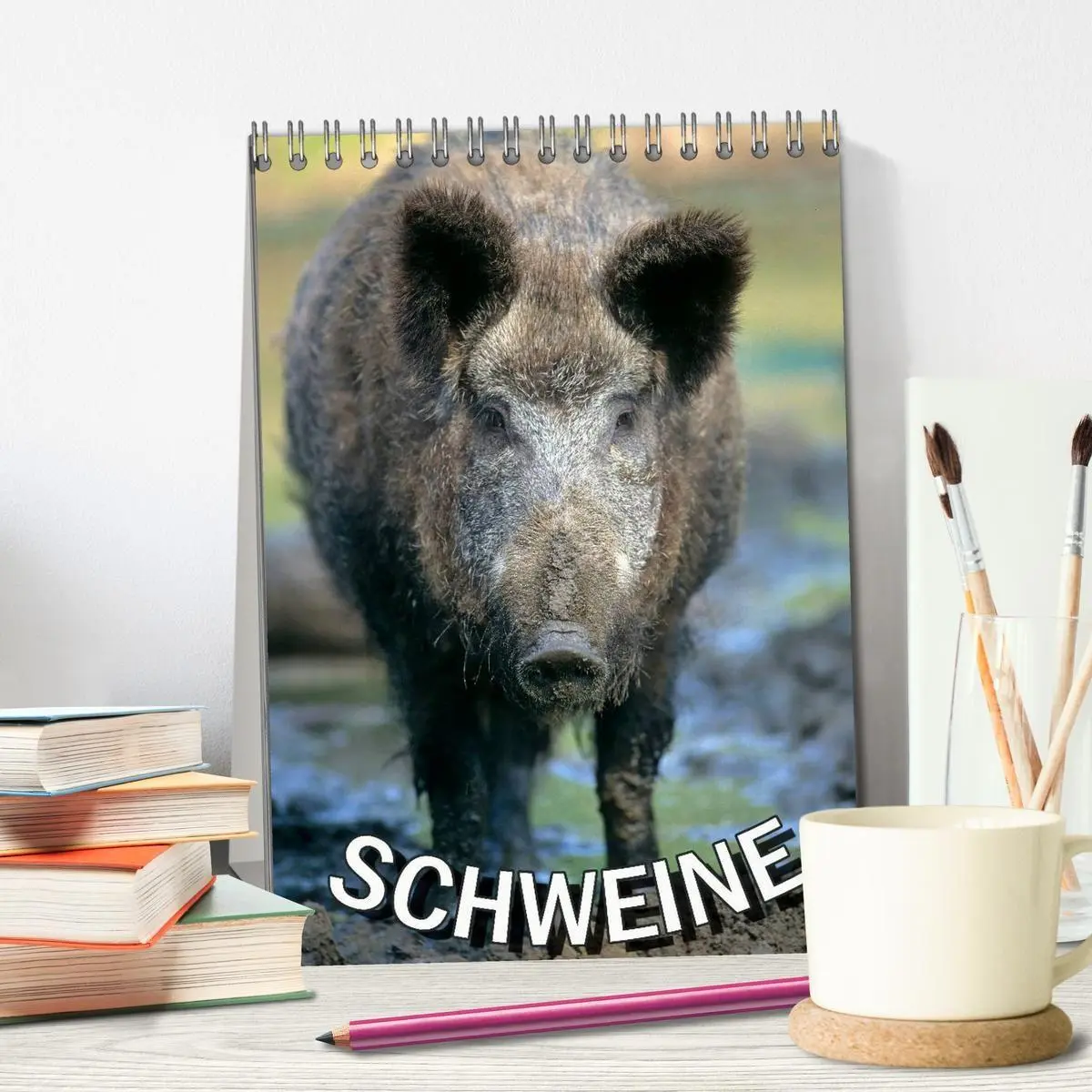 Bild: 9783594194034 | Schweine 2027 (Tischkalender 2027 DIN A5 hoch), CALVENDO...