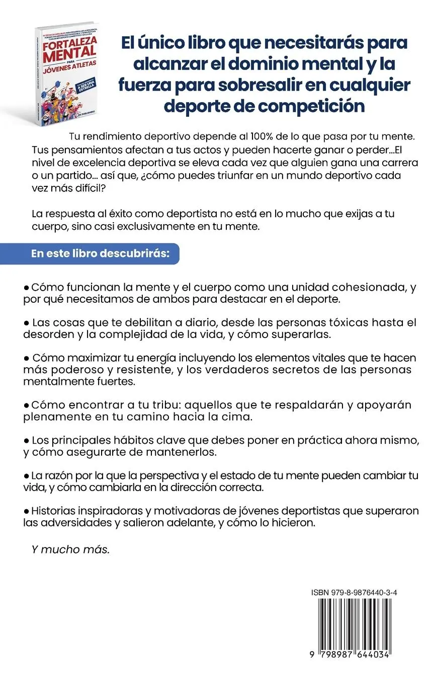 Rückseite: 9798987644034 | Fortaleza Mental para Jóvenes Atletas | Rk Publishing | Buch | 2023