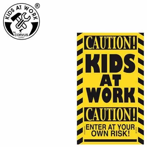 Cover: 4047542754134 | Corvus A750413 - Kids-at-Work, Schild Caution! Kids at Work,...