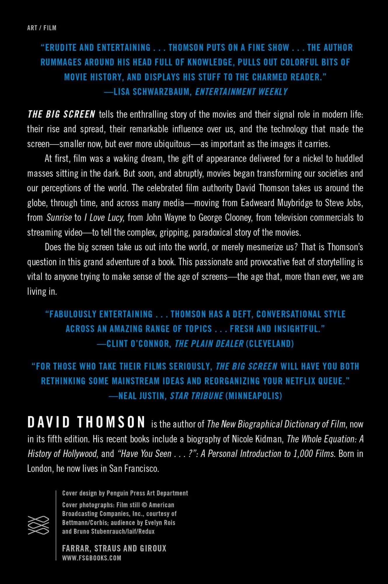 Rückseite: 9780374534134 | Big Screen | David Thomson | Taschenbuch | Kartoniert / Broschiert