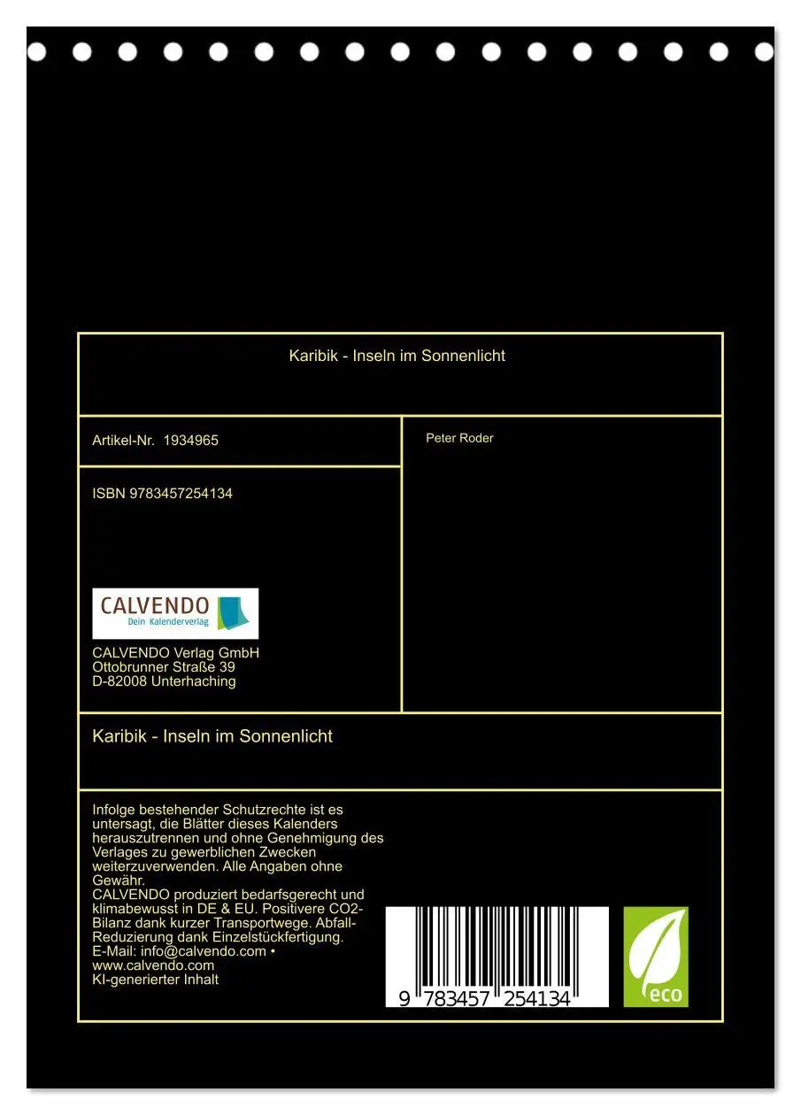 Bild: 9783457254134 | Karibik - Inseln im Sonnenlicht (Tischkalender 2026 DIN A5 hoch),...