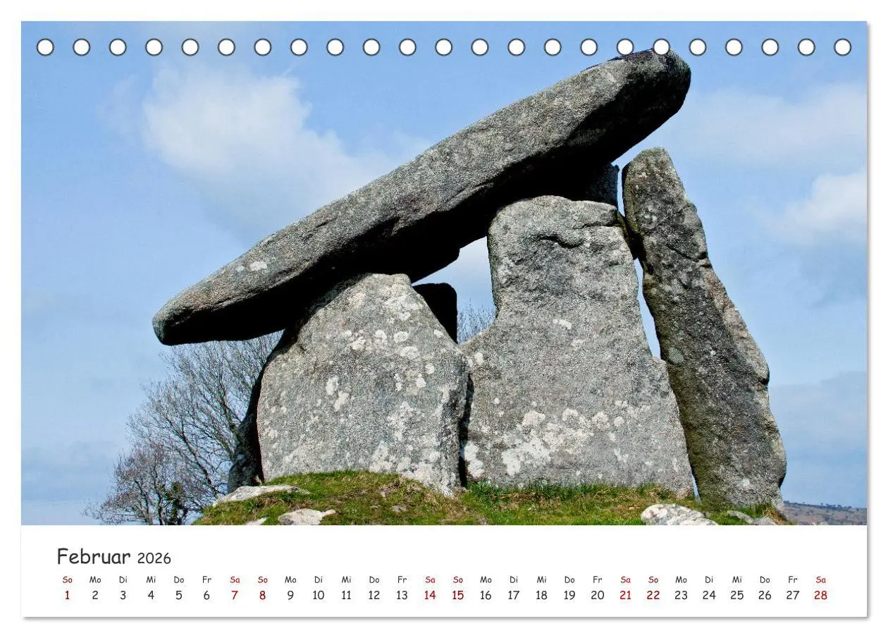 Bild: 9783457634134 | Magische Orte - Steinkreise, Dolmen, Megalithen (Tischkalender 2026...