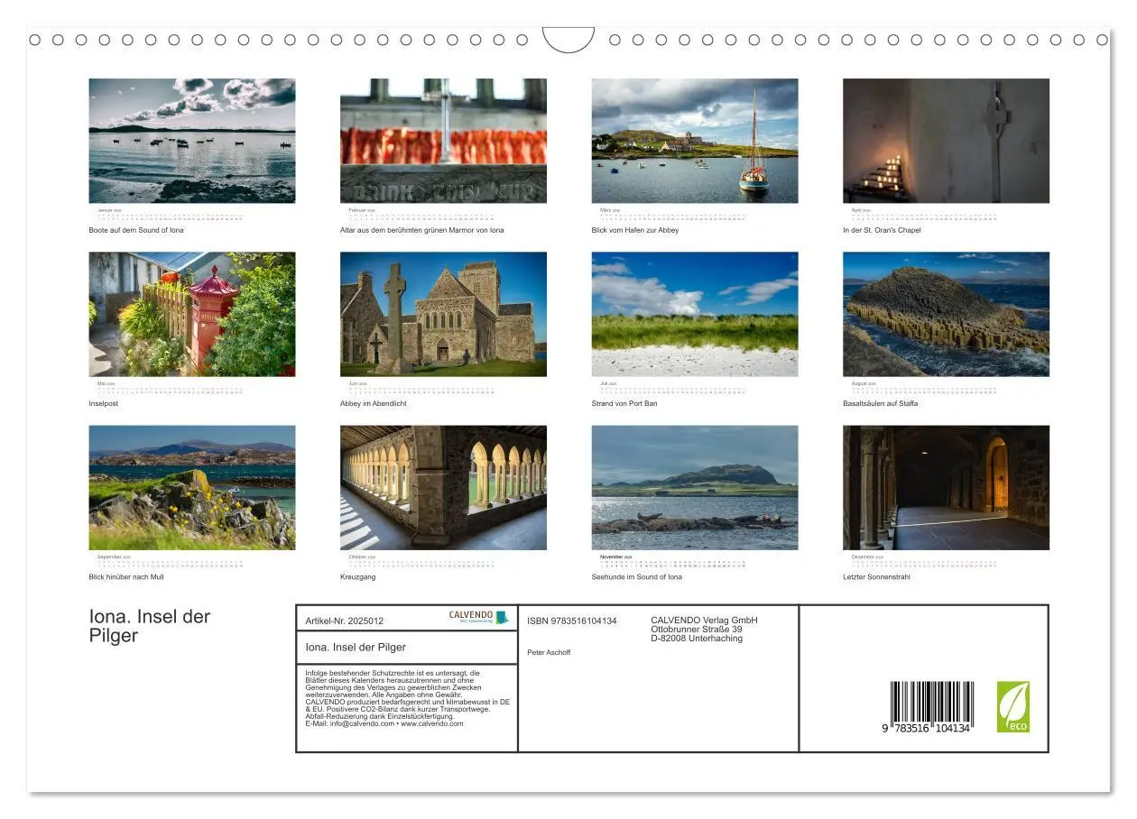 Bild: 9783516104134 | Iona. Insel der Pilger (Wandkalender 2026 DIN A3 quer), CALVENDO...