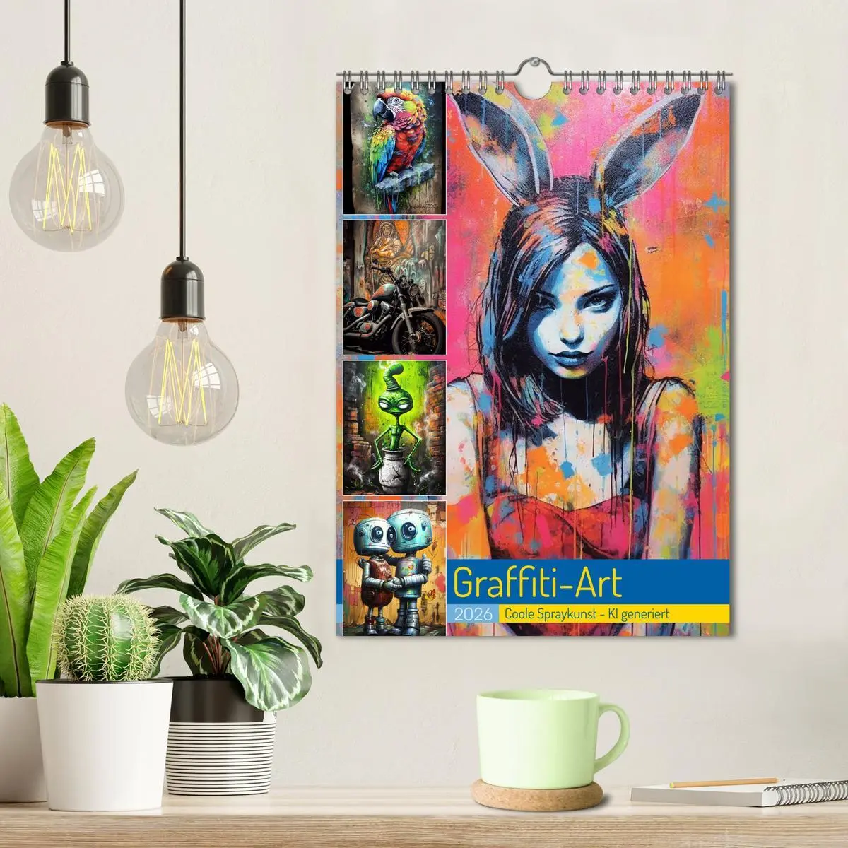 Bild: 9783516274134 | Graffiti Art (Wandkalender 2026 DIN A4 hoch), CALVENDO Monatskalender