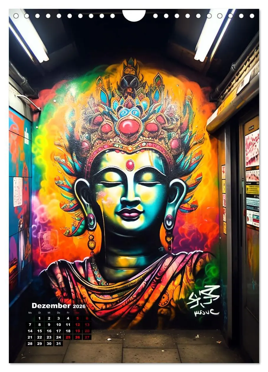 Bild: 9783516274134 | Graffiti Art (Wandkalender 2026 DIN A4 hoch), CALVENDO Monatskalender