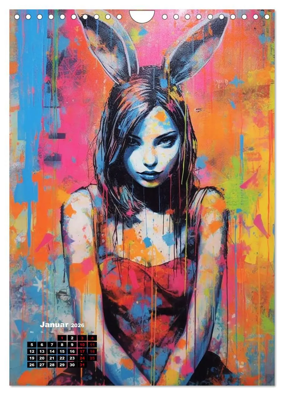Bild: 9783516274134 | Graffiti Art (Wandkalender 2026 DIN A4 hoch), CALVENDO Monatskalender