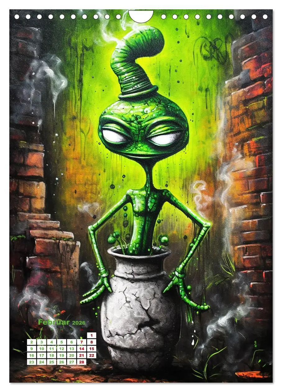 Bild: 9783516274134 | Graffiti Art (Wandkalender 2026 DIN A4 hoch), CALVENDO Monatskalender