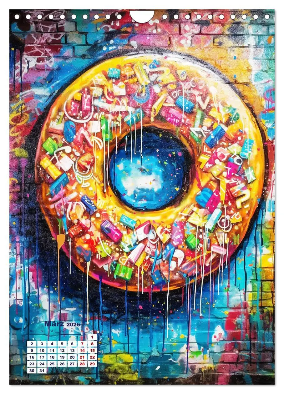 Bild: 9783516274134 | Graffiti Art (Wandkalender 2026 DIN A4 hoch), CALVENDO Monatskalender