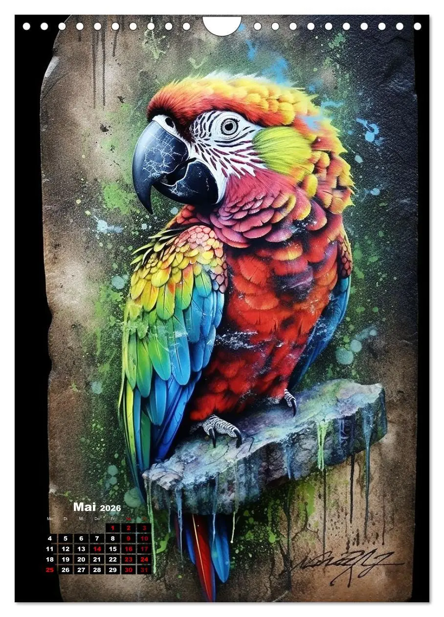 Bild: 9783516274134 | Graffiti Art (Wandkalender 2026 DIN A4 hoch), CALVENDO Monatskalender