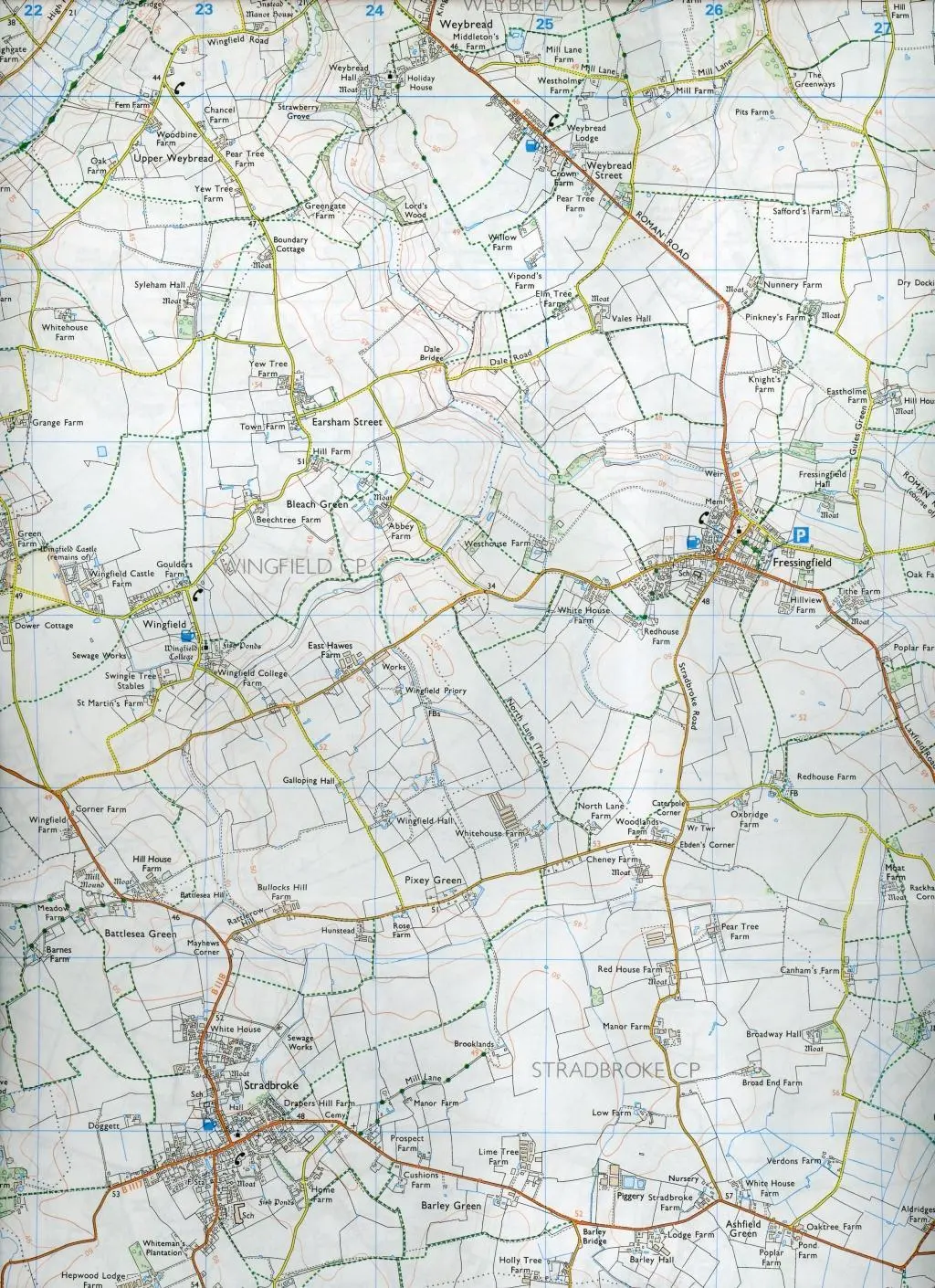 Bild: 9780319244234 | Diss &amp; Harleston | Ordnance Survey | (Land-)Karte | Karte/Landkarte