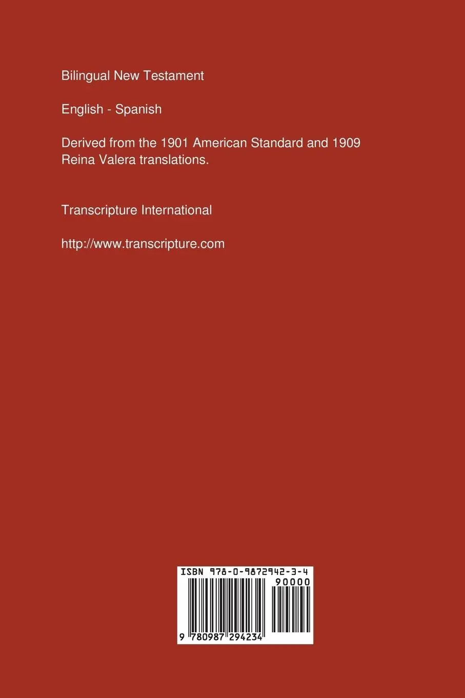 Rückseite: 9780987294234 | Bilingual New Testament, English - Spanish | International | Buch