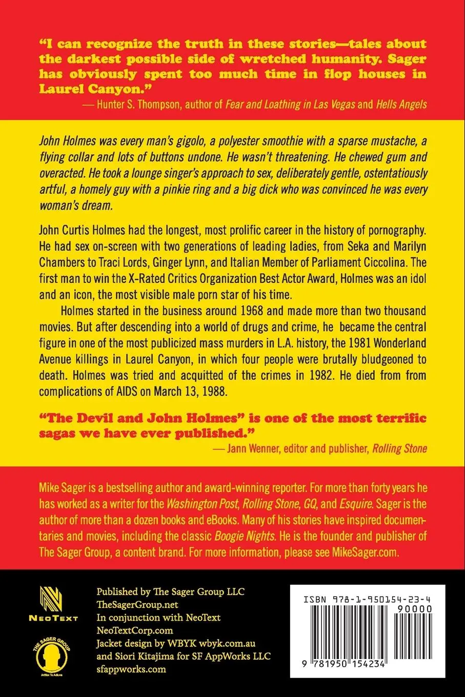 Rückseite: 9781950154234 | The Devil and John Holmes | Mike Sager | Taschenbuch | Englisch | 2020