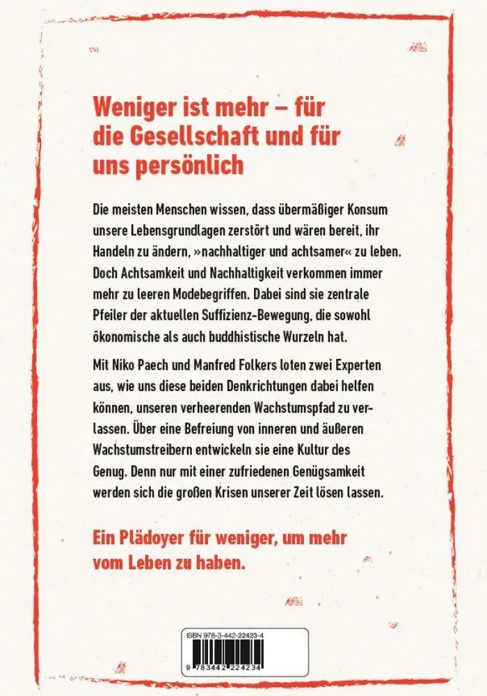 Bild: 9783442224234 | All you need is less | Manfred Folkers (u. a.) | Taschenbuch | 256 S.