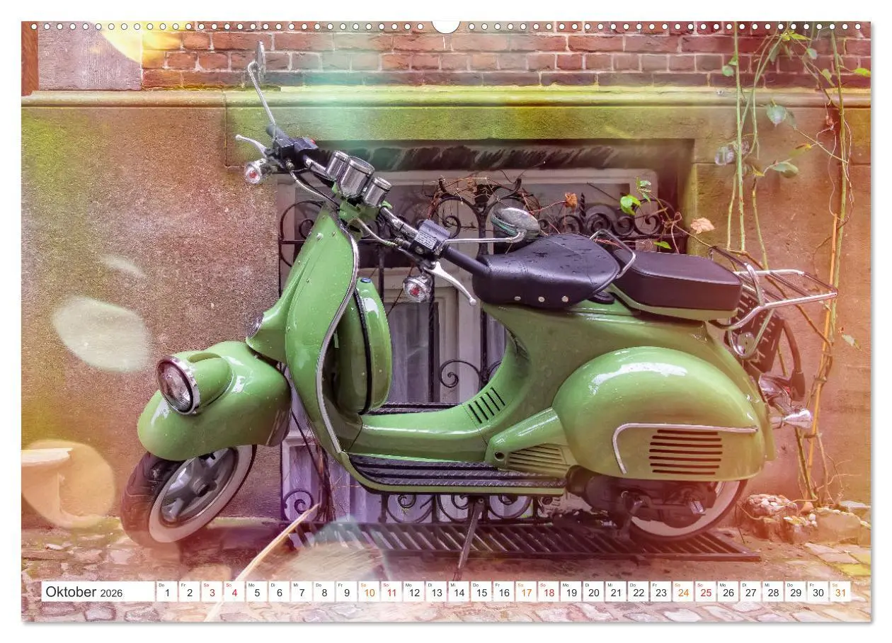 Bild: 9783457554234 | Kult Roller - Vesparade (Wandkalender 2026 DIN A2 quer), CALVENDO...