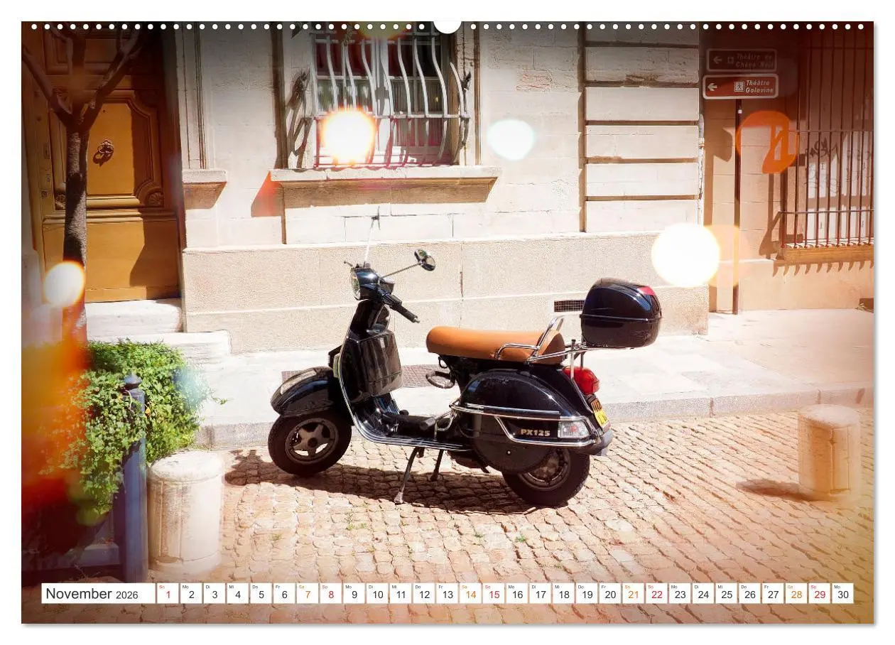 Bild: 9783457554234 | Kult Roller - Vesparade (Wandkalender 2026 DIN A2 quer), CALVENDO...