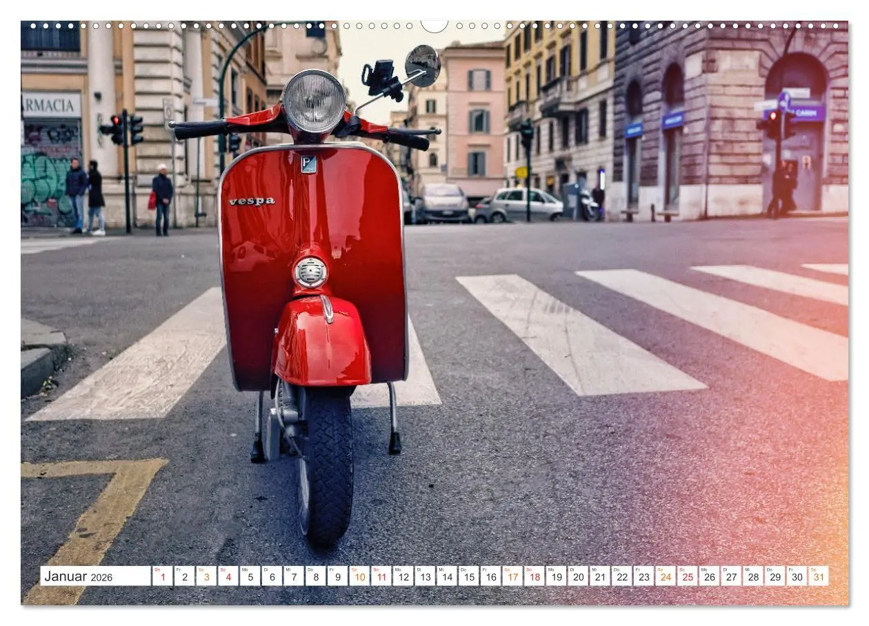 Bild: 9783457554234 | Kult Roller - Vesparade (Wandkalender 2026 DIN A2 quer), CALVENDO...