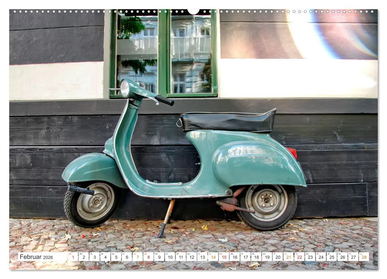Bild: 9783457554234 | Kult Roller - Vesparade (Wandkalender 2026 DIN A2 quer), CALVENDO...
