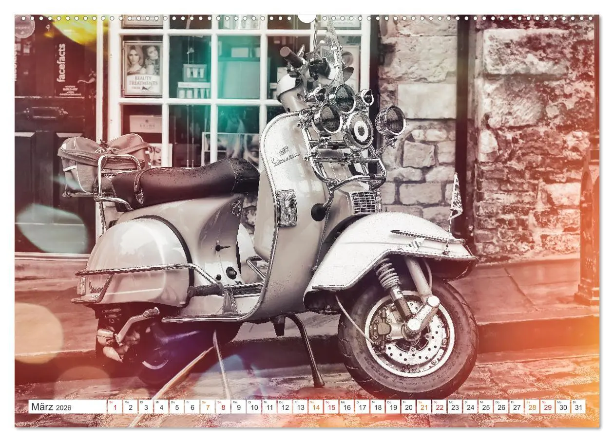 Bild: 9783457554234 | Kult Roller - Vesparade (Wandkalender 2026 DIN A2 quer), CALVENDO...