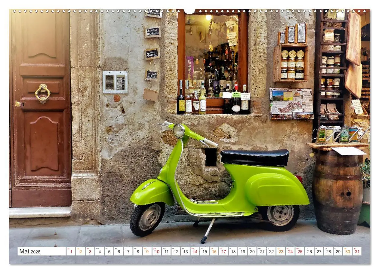 Bild: 9783457554234 | Kult Roller - Vesparade (Wandkalender 2026 DIN A2 quer), CALVENDO...