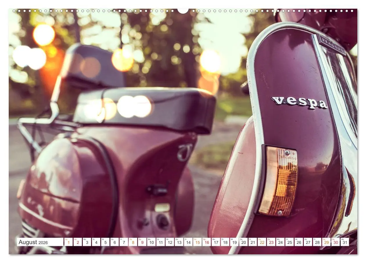 Bild: 9783457554234 | Kult Roller - Vesparade (Wandkalender 2026 DIN A2 quer), CALVENDO...