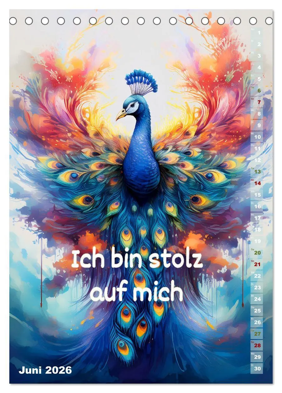 Bild: 9783516264234 | Ich bin stark - Ein tierischer Affirmationskalender (Tischkalender...