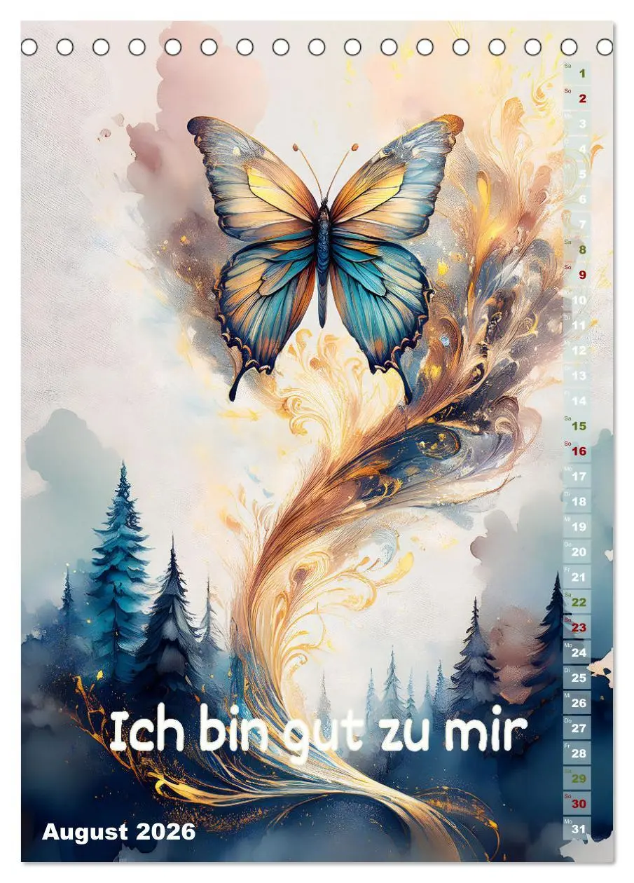 Bild: 9783516264234 | Ich bin stark - Ein tierischer Affirmationskalender (Tischkalender...