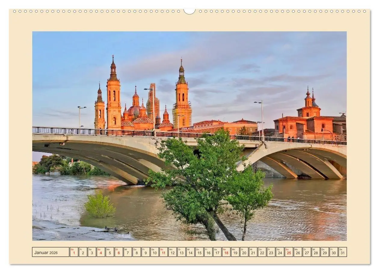 Bild: 9783516704334 | Zauberhaftes Saragossa (Wandkalender 2026 DIN A2 quer), CALVENDO...