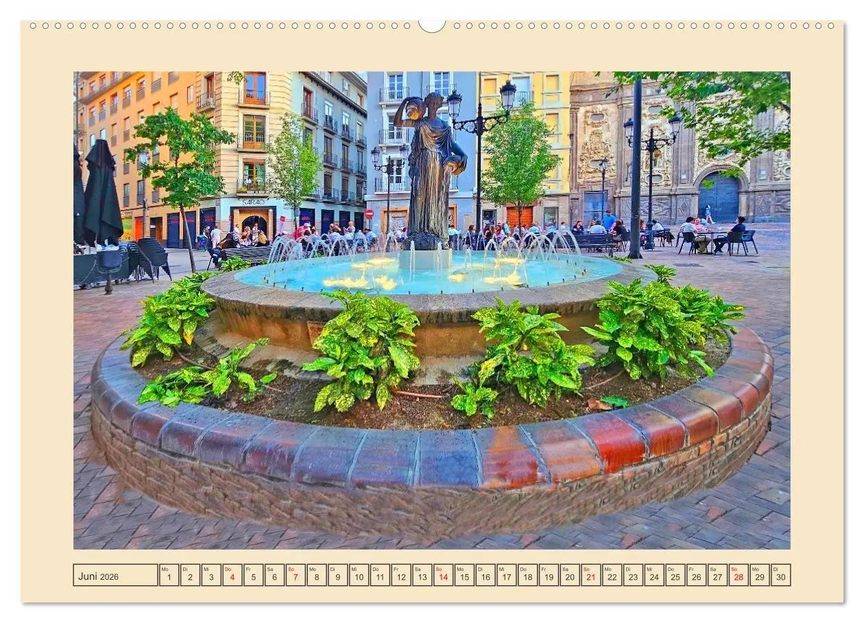 Bild: 9783516704334 | Zauberhaftes Saragossa (Wandkalender 2026 DIN A2 quer), CALVENDO...