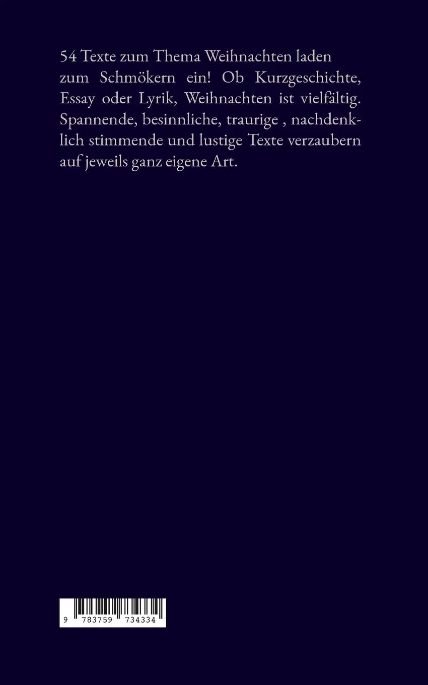 Rückseite: 9783759734334 | Weihnachts-Anthologie 2024 | Thomas Opfermann | Taschenbuch | 232 S.