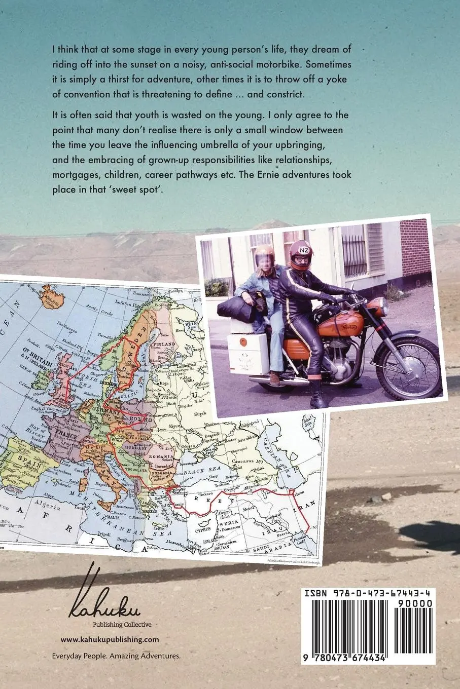 Rückseite: 9780473674434 | The Ernie Diaries. A Motorcycle Adventure from London to Iran in 1973