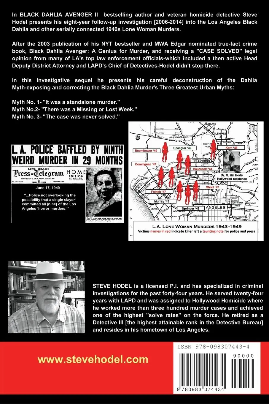 Rückseite: 9780983074434 | Black Dahlia Avenger II | Steve Hodel | Taschenbuch | Englisch | 2014