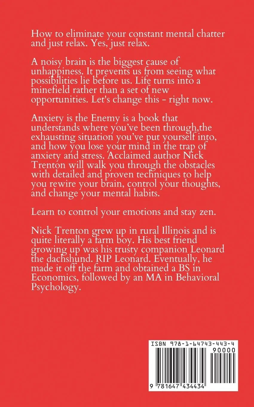 Rückseite: 9781647434434 | Anxiety is the Enemy | Nick Trenton | Taschenbuch | Englisch | 2023