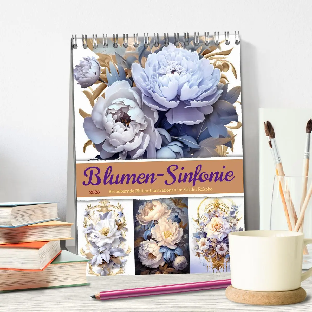 Bild: 9783516314434 | Blumen-Sinfonie (Tischkalender 2026 DIN A5 hoch), CALVENDO...
