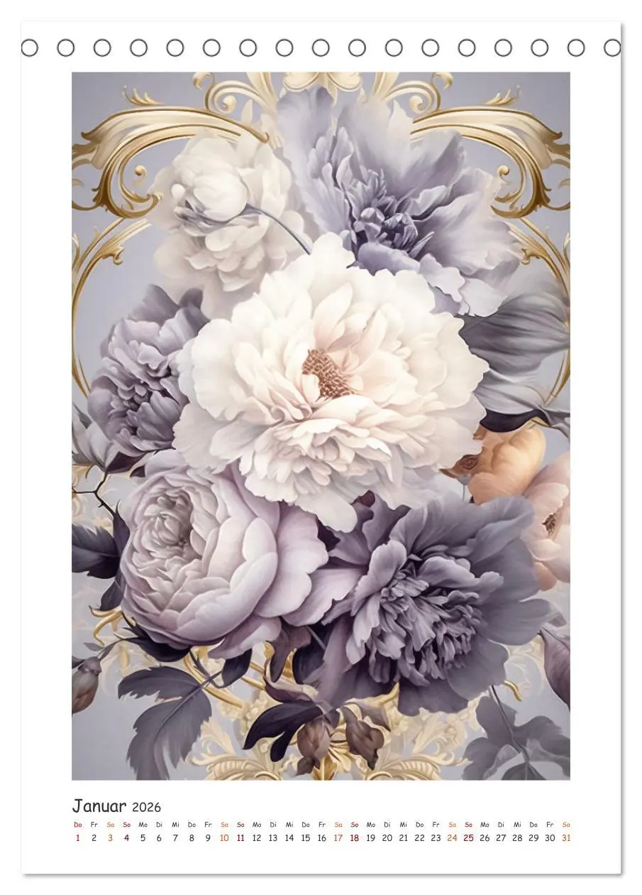 Bild: 9783516314434 | Blumen-Sinfonie (Tischkalender 2026 DIN A5 hoch), CALVENDO...