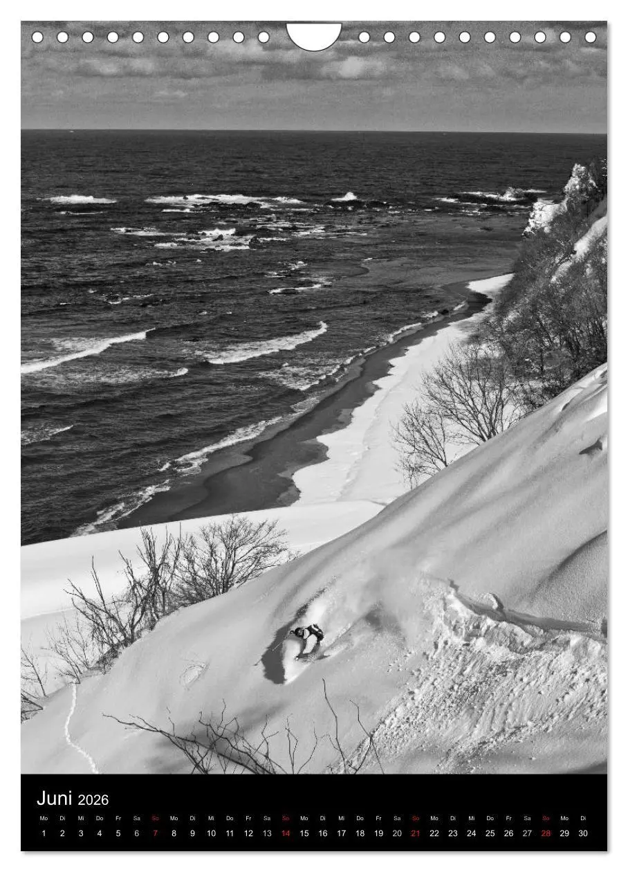 Bild: 9783516484434 | Monochrome Ski (Wandkalender 2026 DIN A4 hoch), CALVENDO...