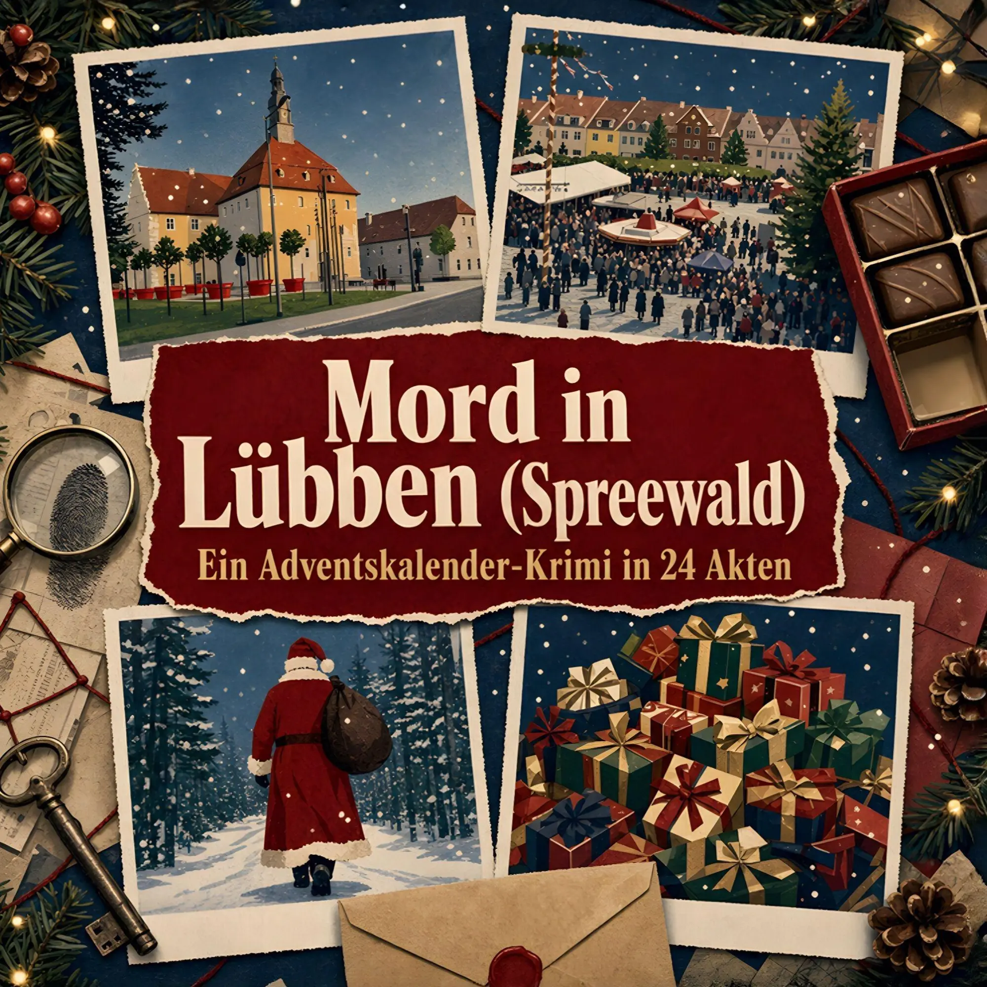 Cover: 9783696124434 | Mord in Lübben (Spreewald) | Ein Adventskalender-Krimi in 24 Akten