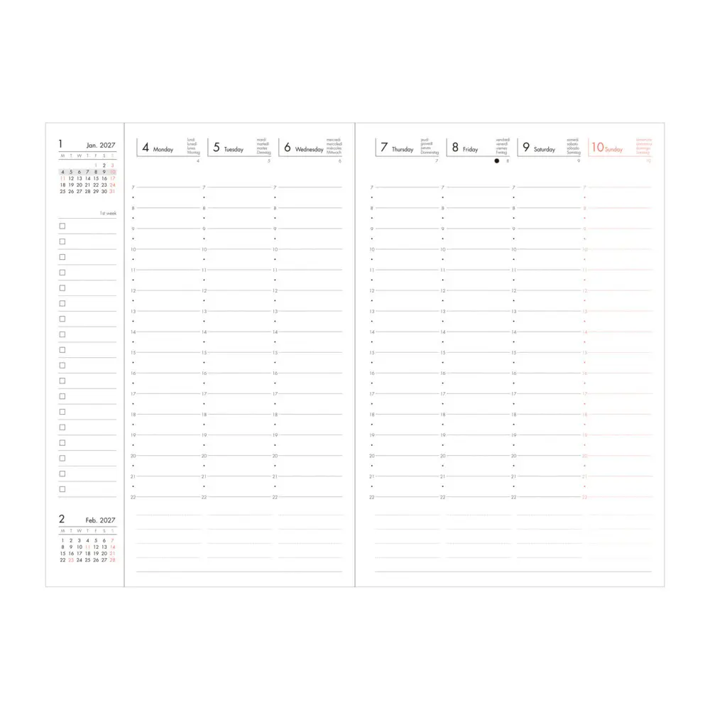 Bild: 4550045164534 | MARK'S 2026/27 Diary B6 Colors // Mint | MARK'S Inc. | Taschenbuch