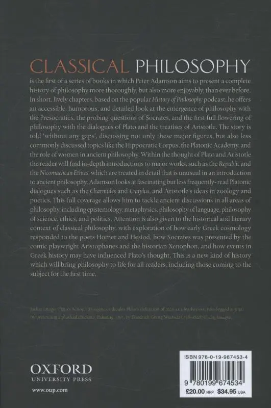 Rückseite: 9780199674534 | Classical Philosophy | Peter Adamson | Buch | Gebunden | Englisch