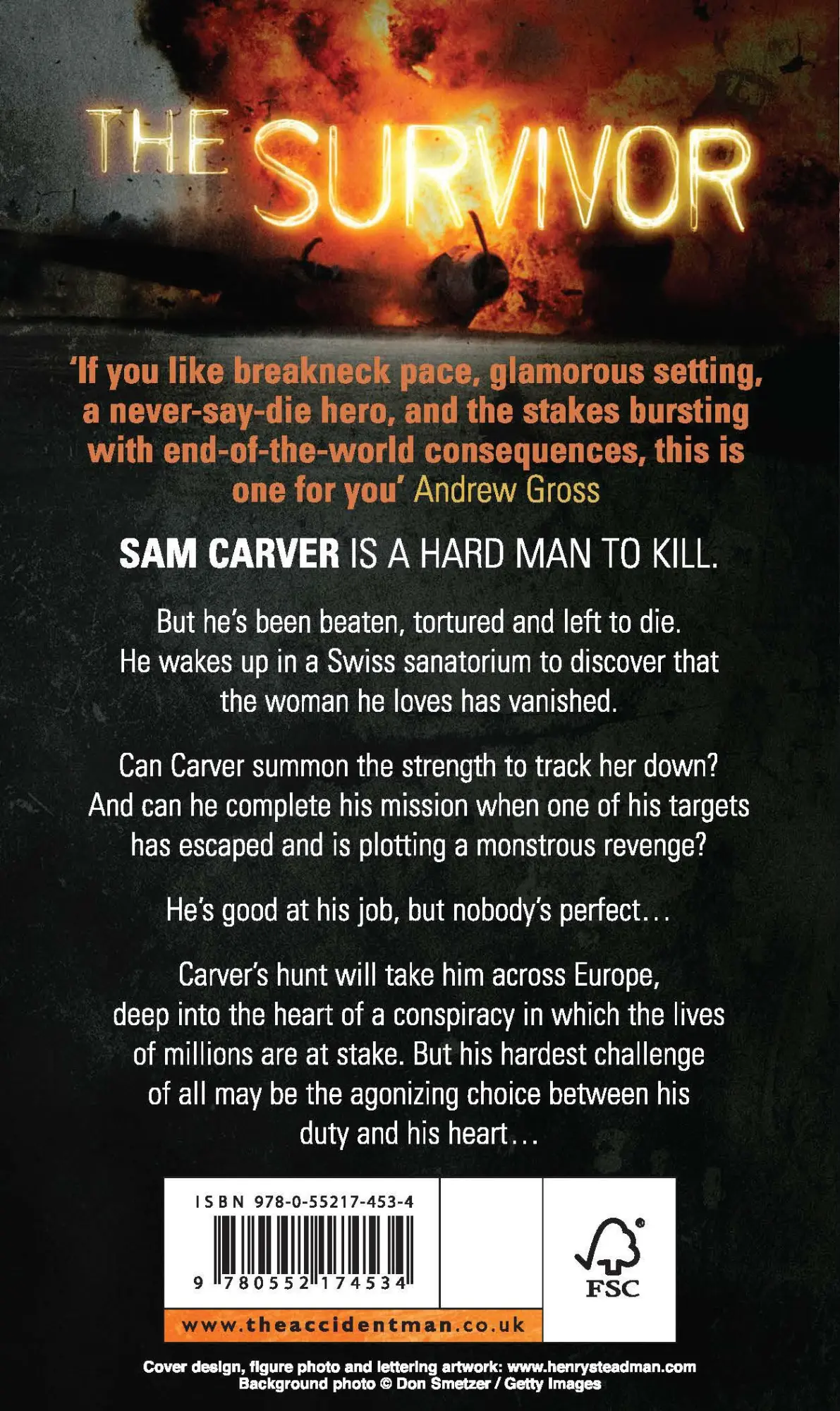 Rückseite: 9780552174534 | The Survivor | Tom Cain | Taschenbuch | Kartoniert / Broschiert | 2017