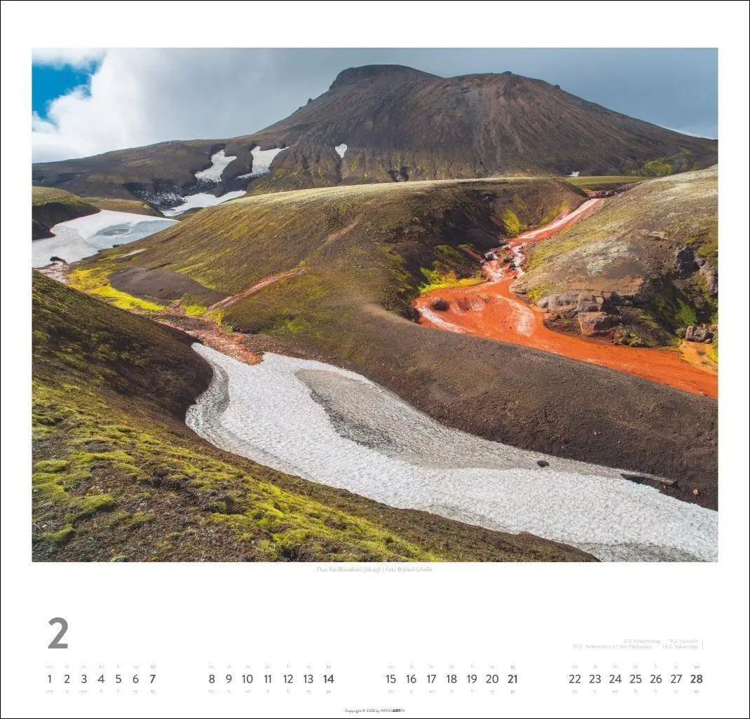 Bild: 9783839904534 | Island Kalender 2027 - Insel aus Feuer und Eis | Josef Schäfer | 14 S.