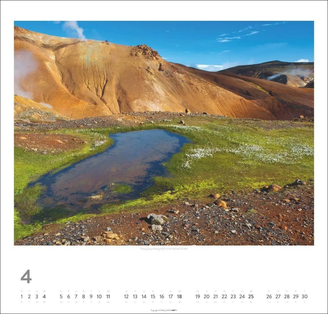 Bild: 9783839904534 | Island Kalender 2027 - Insel aus Feuer und Eis | Josef Schäfer | 14 S.