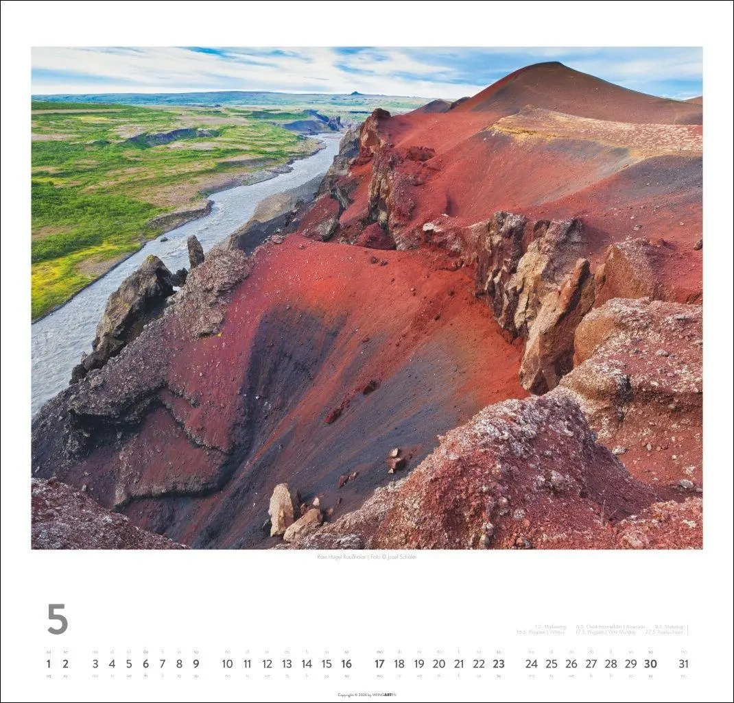 Bild: 9783839904534 | Island Kalender 2027 - Insel aus Feuer und Eis | Josef Schäfer | 14 S.