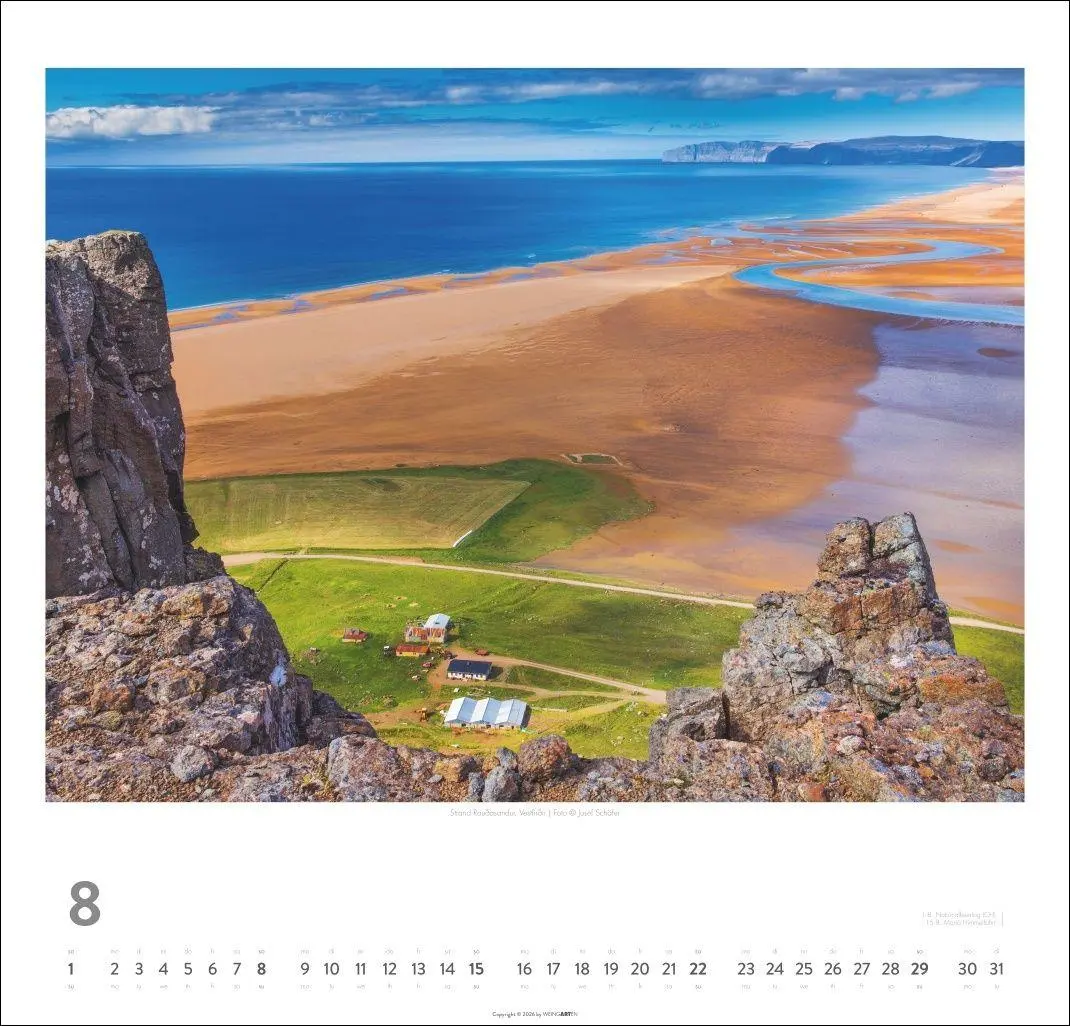 Bild: 9783839904534 | Island Kalender 2027 - Insel aus Feuer und Eis | Josef Schäfer | 14 S.